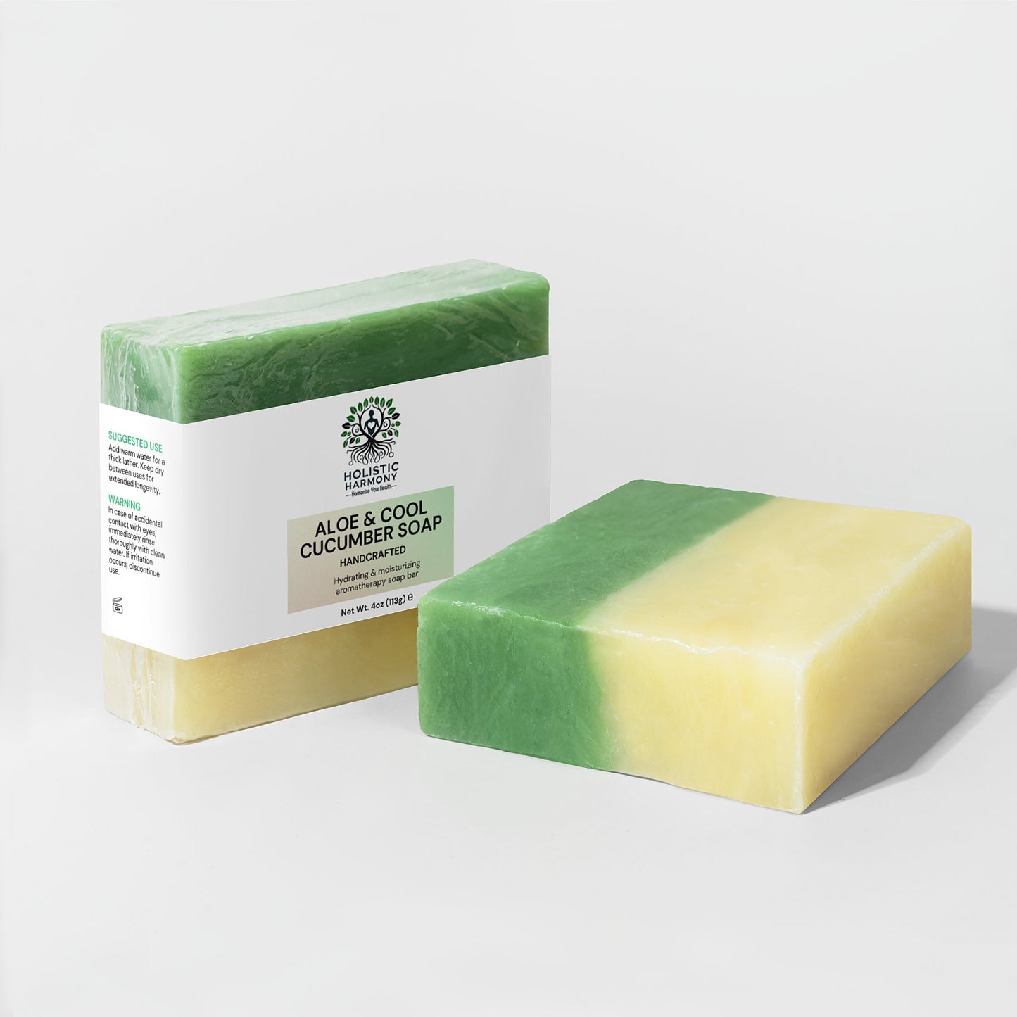 Aloe & Cool Cucumber Soap - Holistic Harmony