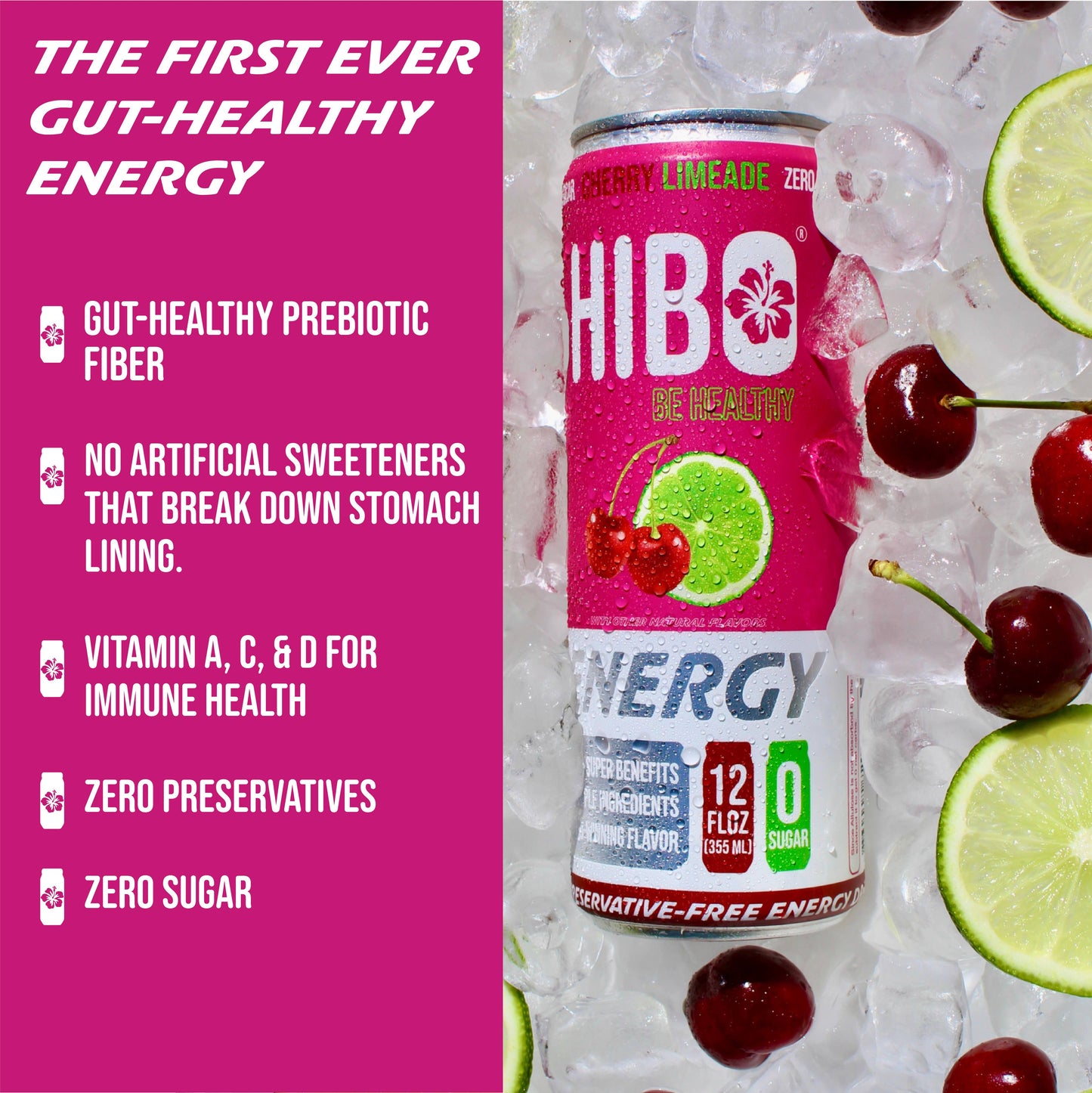 HIBO GUT-HEALTHY ENERGY BLUE RASPBERRY (LIMITED RELEASE!)