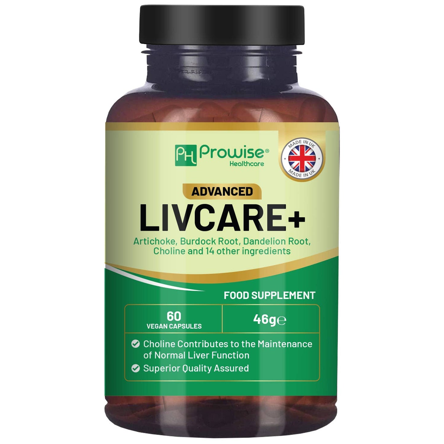 Prowise Advanced Livcare+ 60 Capsules Liver Cleanse Detox