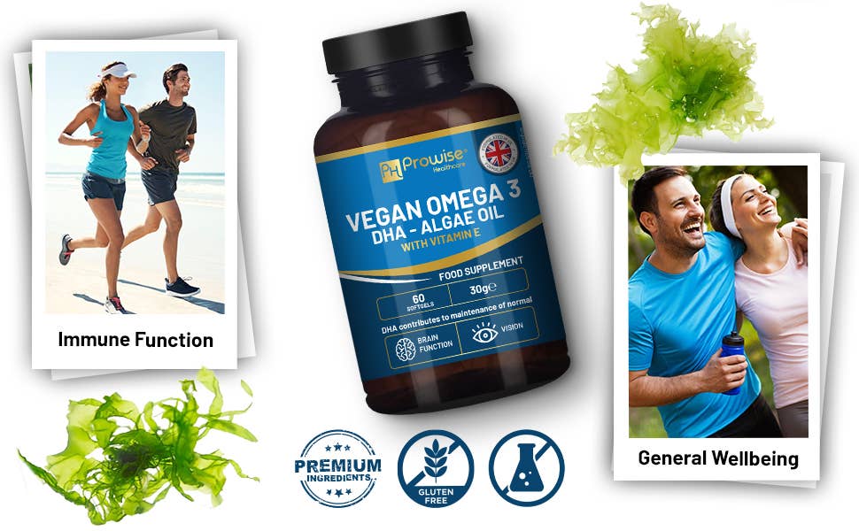 Prowise Vegan Omega-3 DHA from Algae Oil | 60 Softgels with